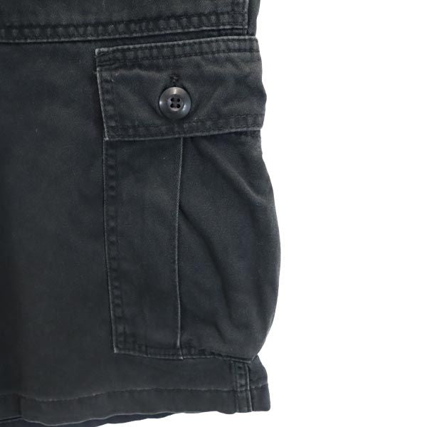 エドウィン 日本製 0977-01 カーゴショートパンツ L ブラック EDWIN メンズ