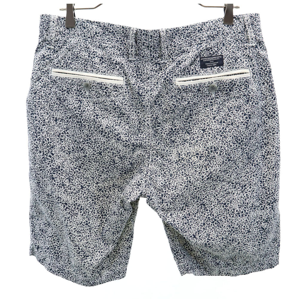 アルマーニエクスチェンジ 総柄 ショートパンツ w32 ネイビー系 ARMANI EXCHANGE メンズ