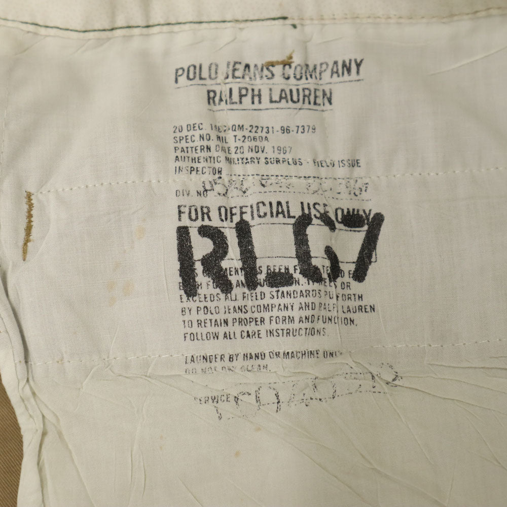 POLO JEANS COMPANY ポロジーンズカンパニー ラルフローレン チノショートパンツ ベージュ RALPH LAUREN メンズ