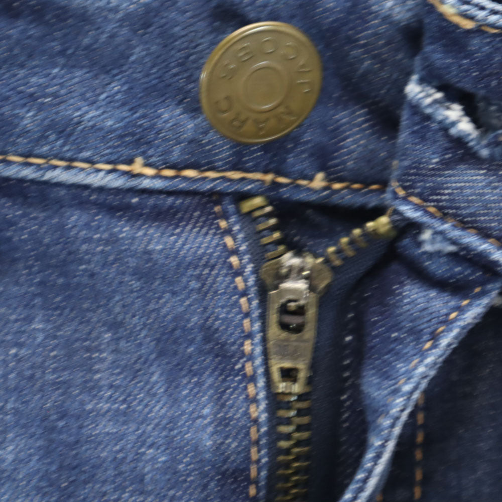 MARC BY MARC JACOBS マークバイマークジェイコブス 膝丈 デニムショートパンツ W25 フリンジ カットオフ レディース