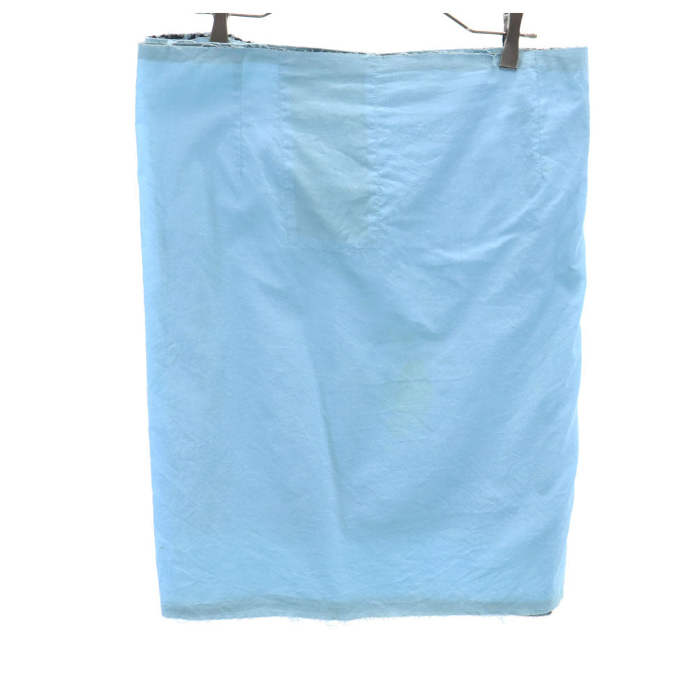 COMME des GARCONS コムデギャルソン 90s 1998年 日本製 ミニ丈 ラップ スカート S ブルー系 ピン付き レディース