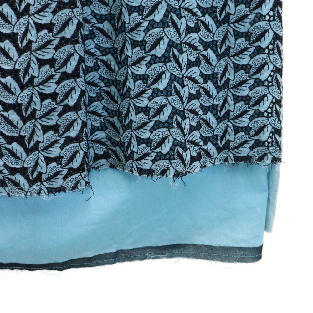 COMME des GARCONS コムデギャルソン 90s 1998年 日本製 ミニ丈 ラップ スカート S ブルー系 ピン付き レディース