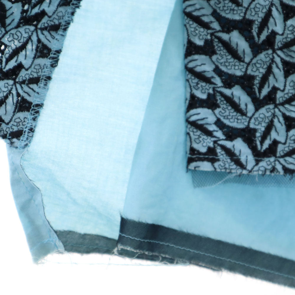 COMME des GARCONS コムデギャルソン 90s 1998年 日本製 ミニ丈 ラップ スカート S ブルー系 ピン付き レディース