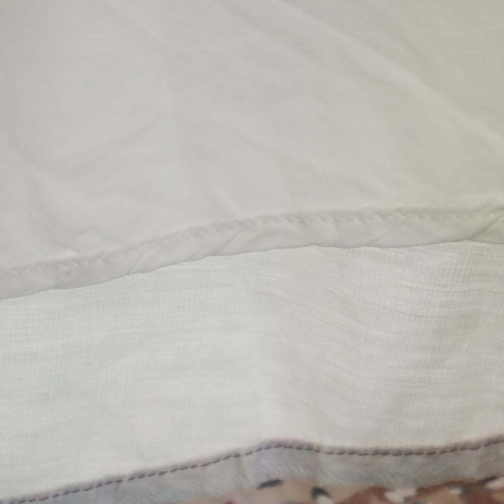 WHITE MOUNTAINEERING ホワイトマウンテニアリング 日本製 カモフラージュ柄 切替 ロング丈 ギャザースカート XS ホワイト系 ウエストゴム レディース