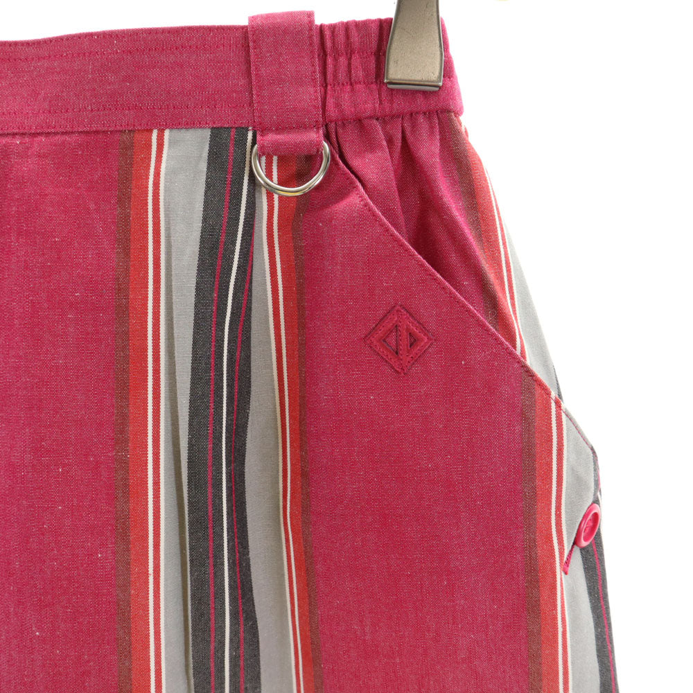 クリスチャンディオール 90s スポーツ オールド ストライプ柄 ミニ丈 台形 スカート M ピンク系 Christian Dior SPORTS タグ付き レディース
