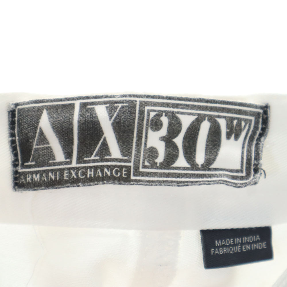 ARMANI EXCHANGE アルマーニエクスチェンジ カットオフ カーゴショートパンツ w30 ホワイト ボタンフライ メンズ