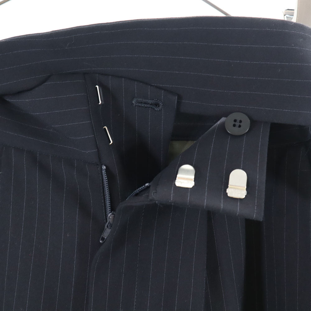 メゾンスペシャル ストライプ柄 ハーフ パンツ F ネイビー MAISON SPECIAL レディース