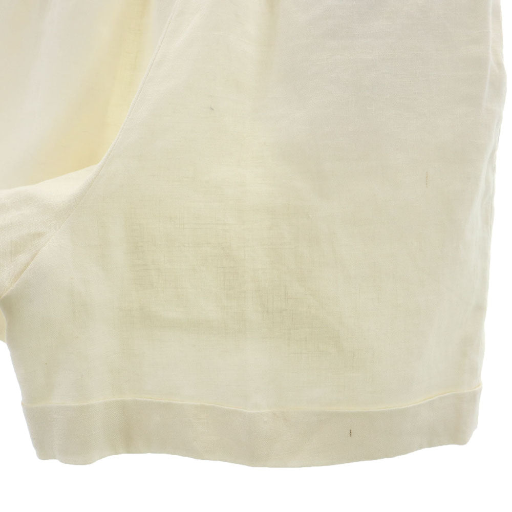 Burberrys バーバリーズ 90s リネン100% オールド ショートパンツ M アイボリー レディース