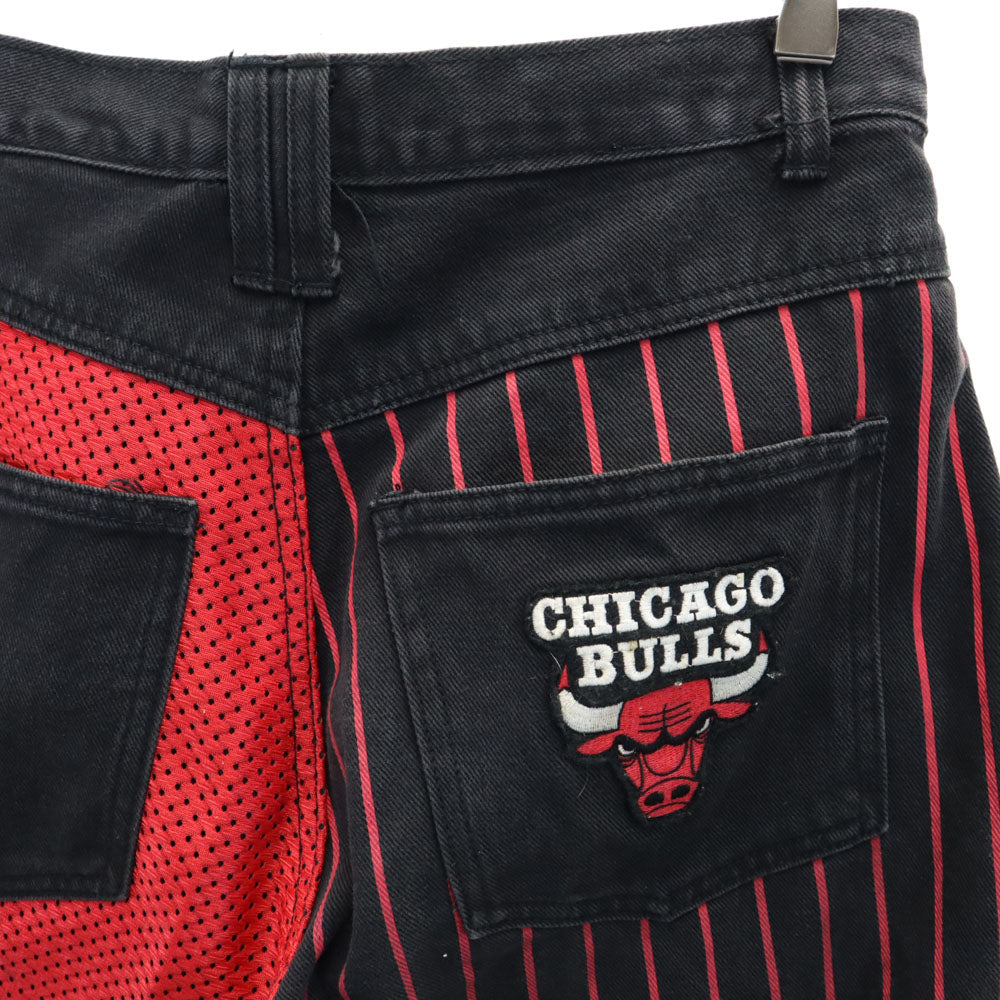 NBA シカゴ ブルズ ショートパンツ W30 ブラック ハーフ CHICAGO BULLS メンズ