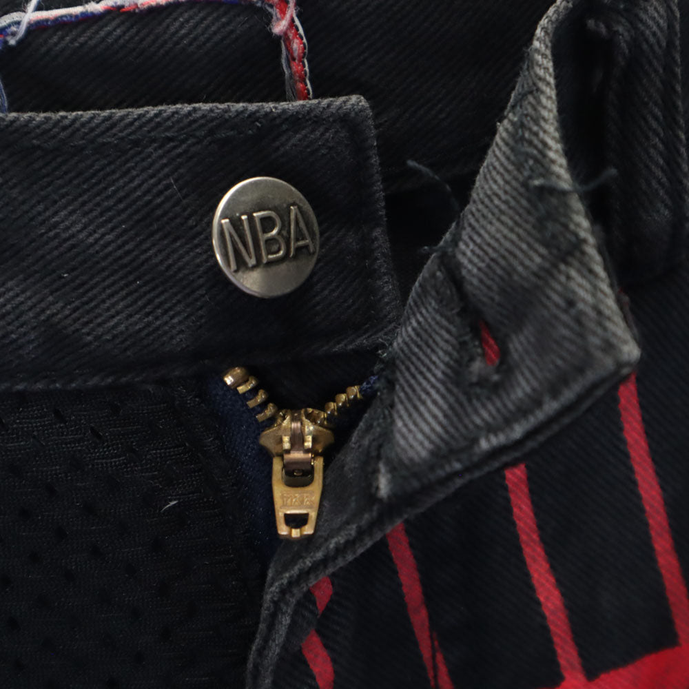 NBA シカゴ ブルズ ショートパンツ W30 ブラック ハーフ CHICAGO BULLS メンズ