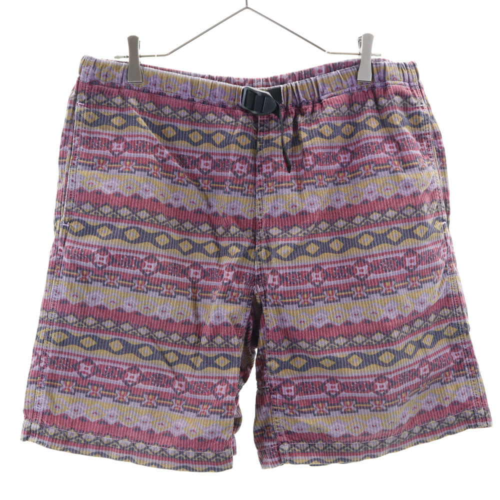 グラミチ 総柄 アウトドアショートパンツ ベージュ Gramicci クライミング メンズ