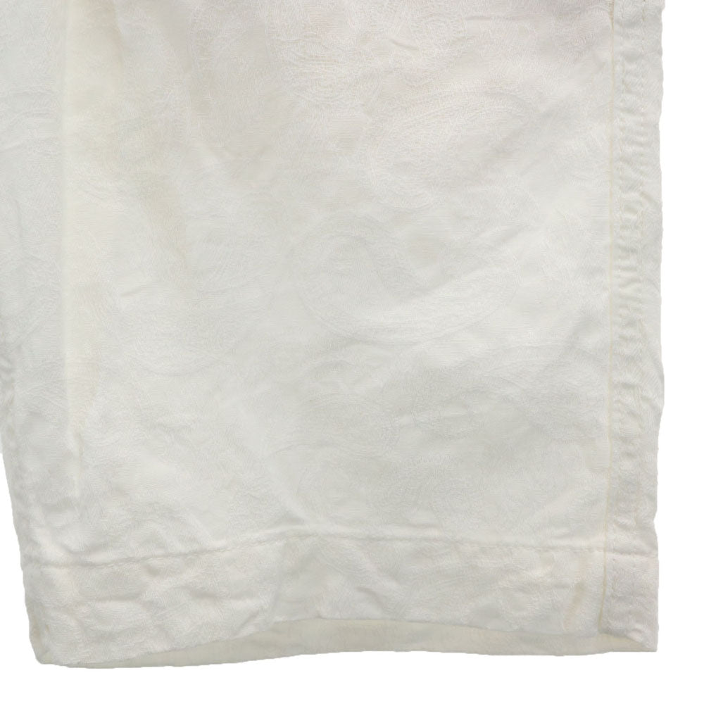 BAL バル 日本製 ペイズリー柄 ショートパンツ M アイボリー系 シンチバック メンズ