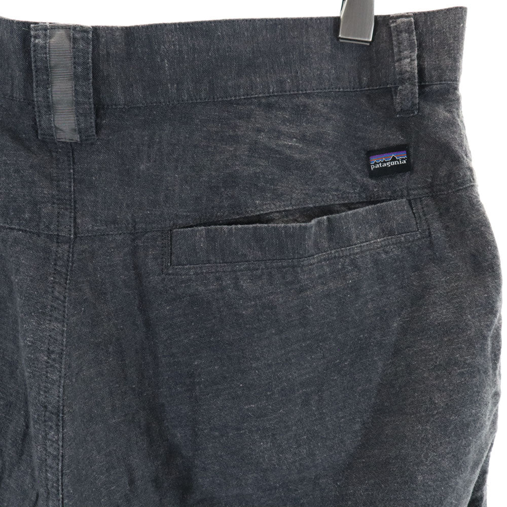 パタゴニア リネンブレンド アウトドア ショートパンツ W30 グレー patagonia クライミング メンズ