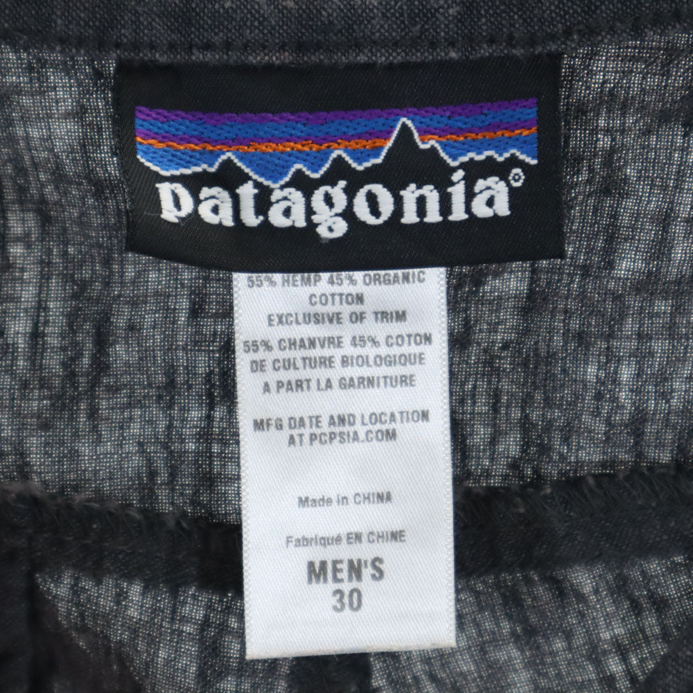 パタゴニア リネンブレンド アウトドア ショートパンツ W30 グレー patagonia クライミング メンズ