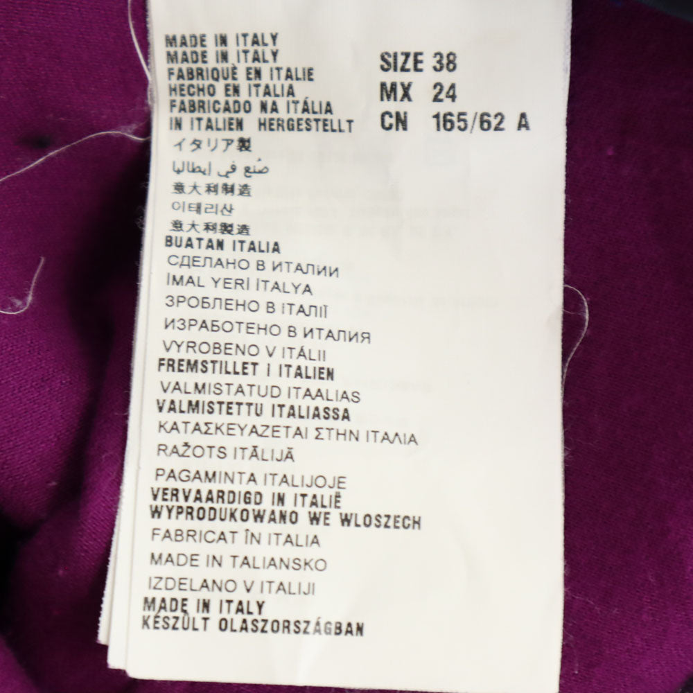 MIUMIU ミュウミュウ イタリア製 ミニ丈 スカート 38 パープル レディース