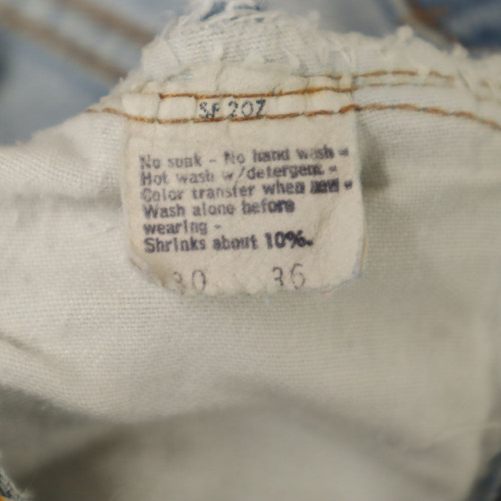 Levi's リーバイス 80s ボタン裏6 66後期 デニム ハーフパンツ W30 ブルー メンズ