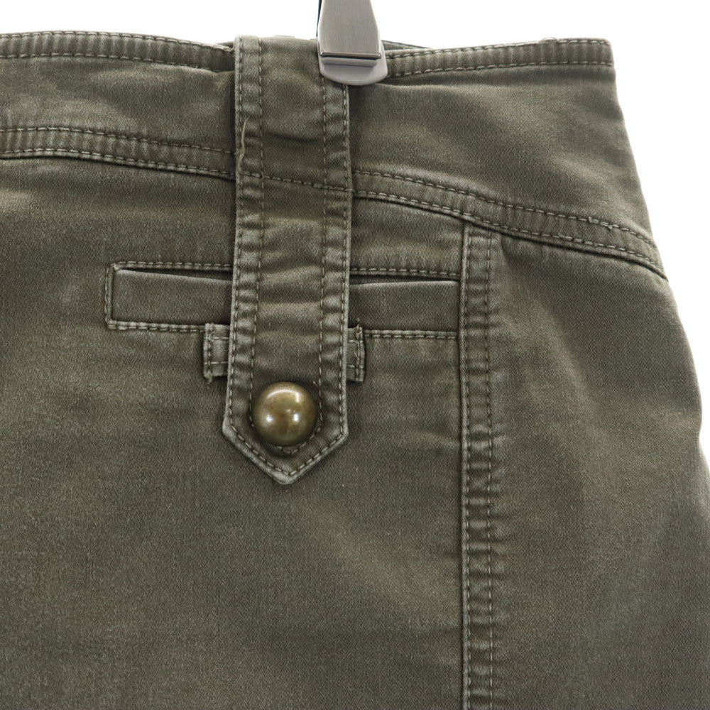 MAX&CO マックスアンドコー ミディ丈 裾フレア スカート 42 カーキ系 レディース