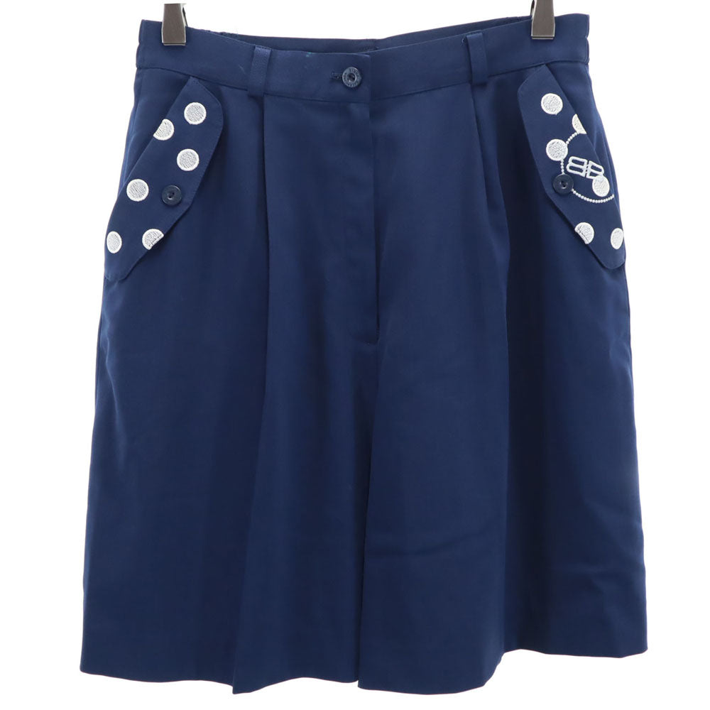 BALENCIAGA バレンシアガ 90s オールド ゴルフ ショートパンツ L ネイビー GOLF キュロット レディース