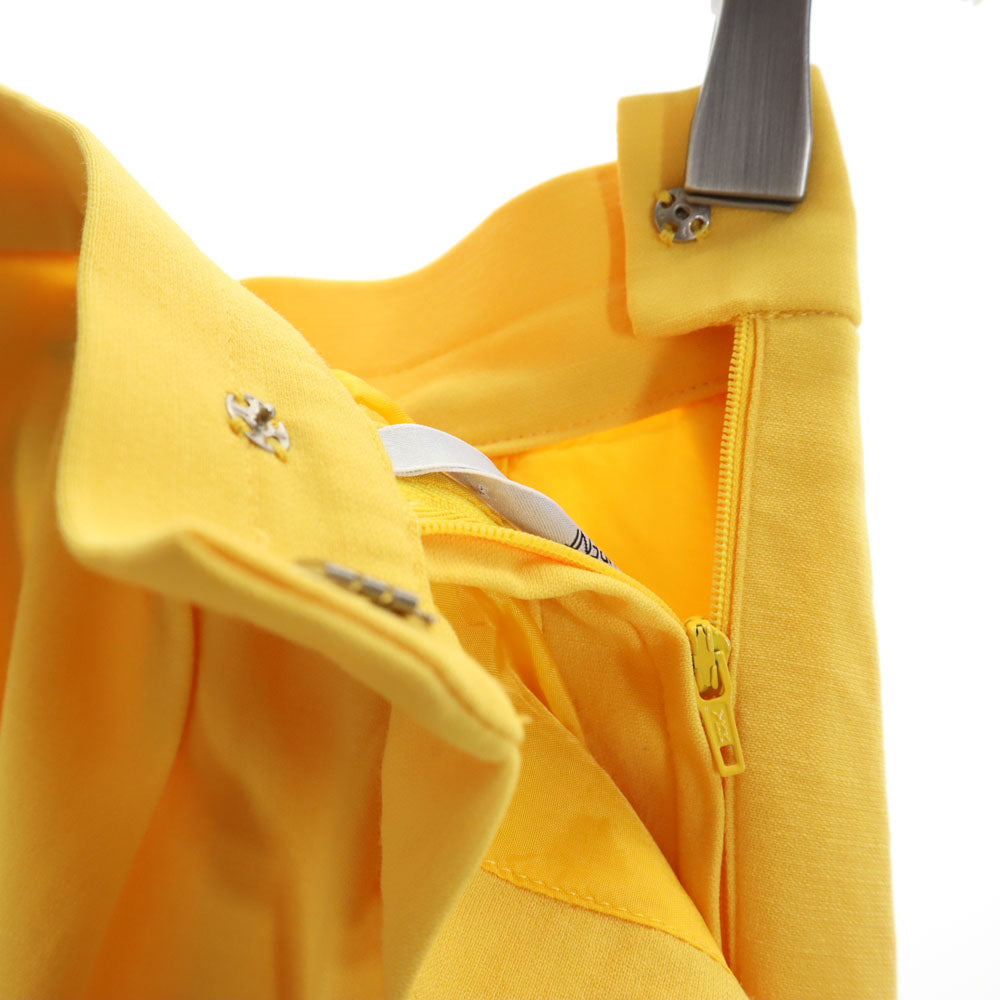 YVES SAINT LAURENT イヴサンローラン 90s オールド ミモレ丈 タイトスカート 36 イエロー レディース