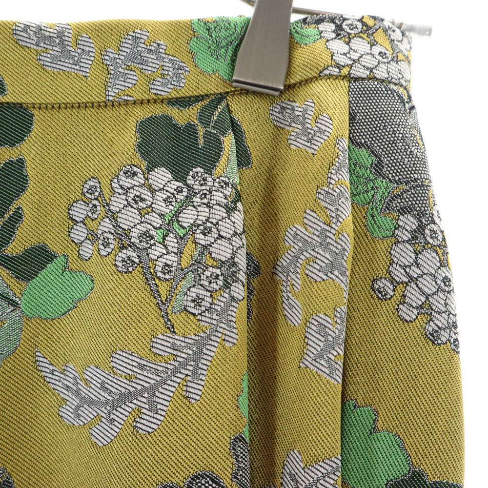 AMERI UNDRESSED アメリ ロング丈 スカート S ゴールド系 ウエストゴム レディース