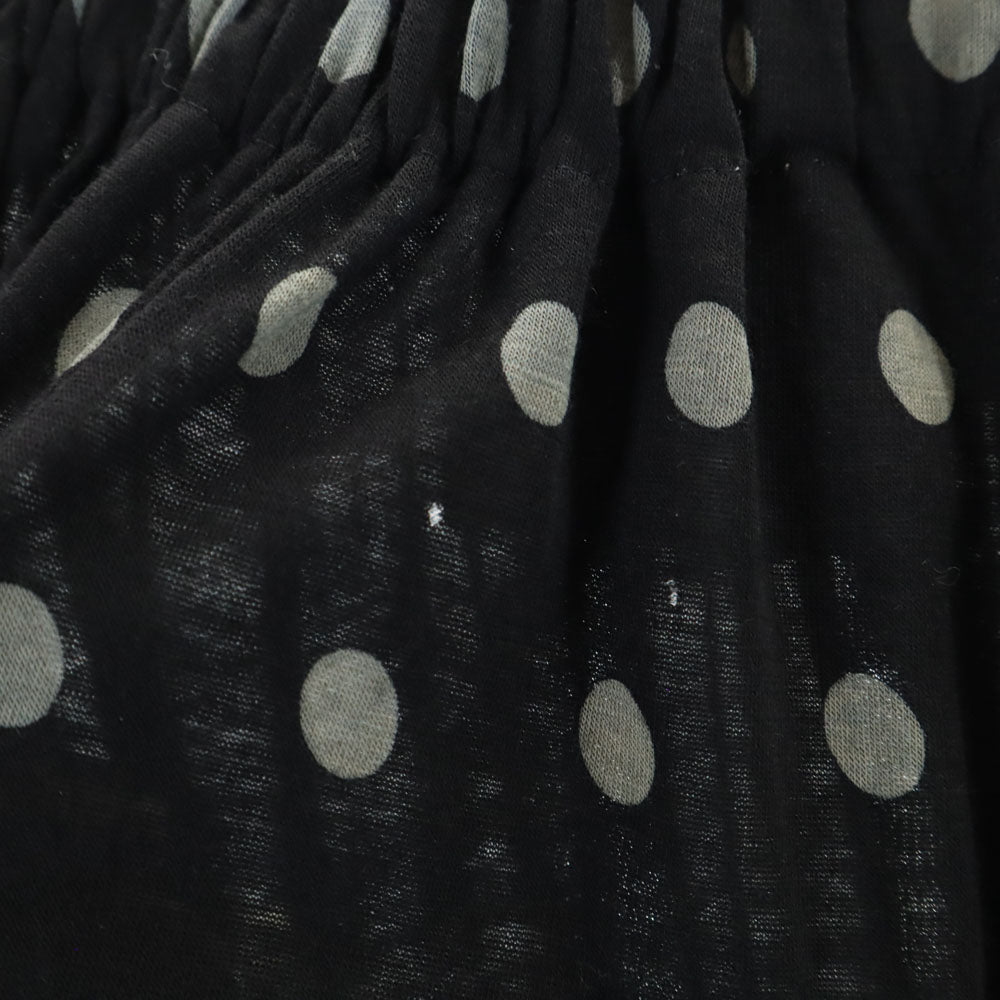 トリココムデギャルソン 90s 1997年 日本製 オールド ドット柄 ロング丈 スカート ブラック tricot COMME des GARCONS ウエストゴム レディース