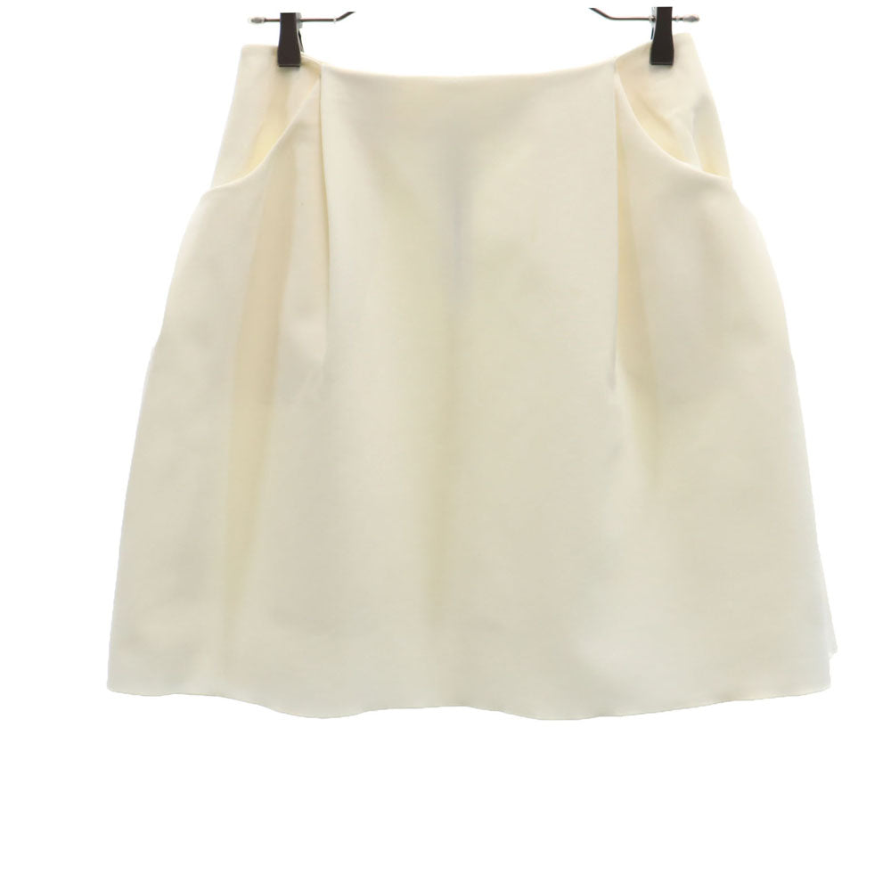 フォクシーニューヨーク 日本製 ミニスカート 40 アイボリー系 FOXEY NEW YORK レディース