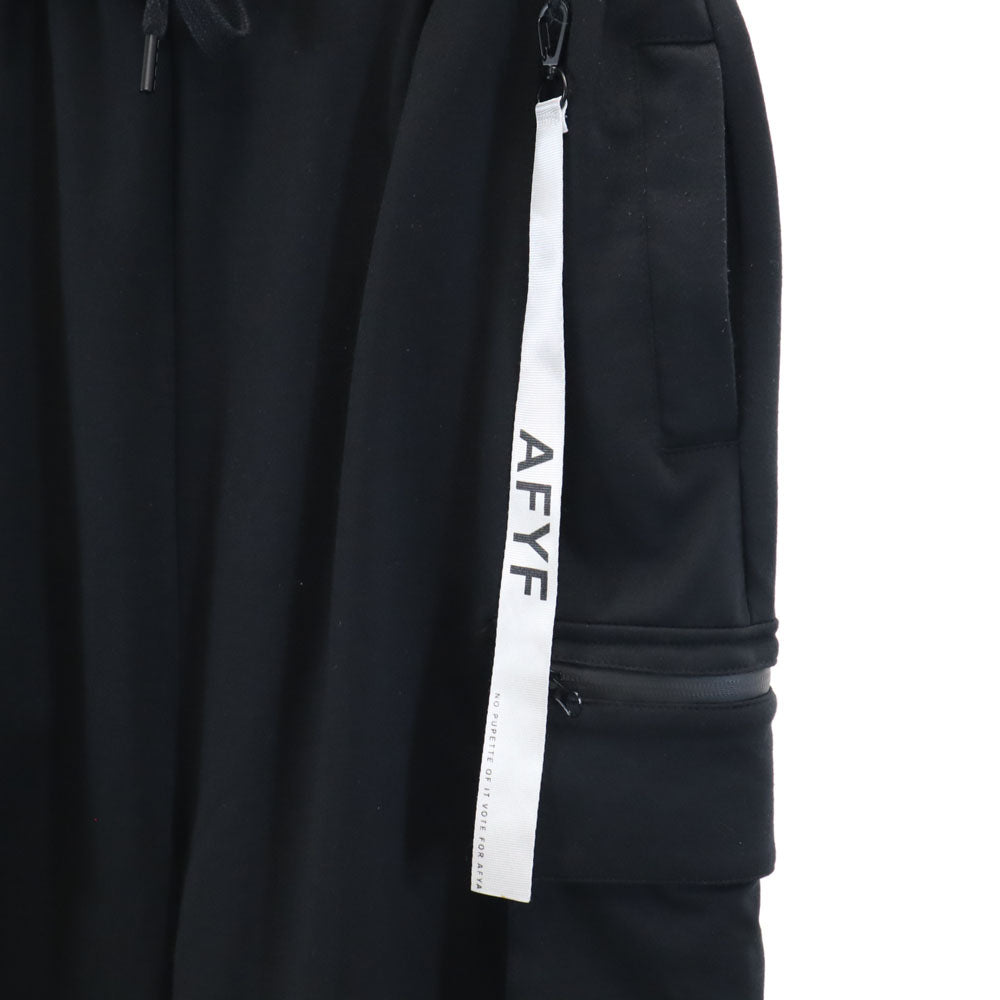 エーエフワイエフ スウェット カーゴ ハーフパンツ ブラック AFYF メンズ