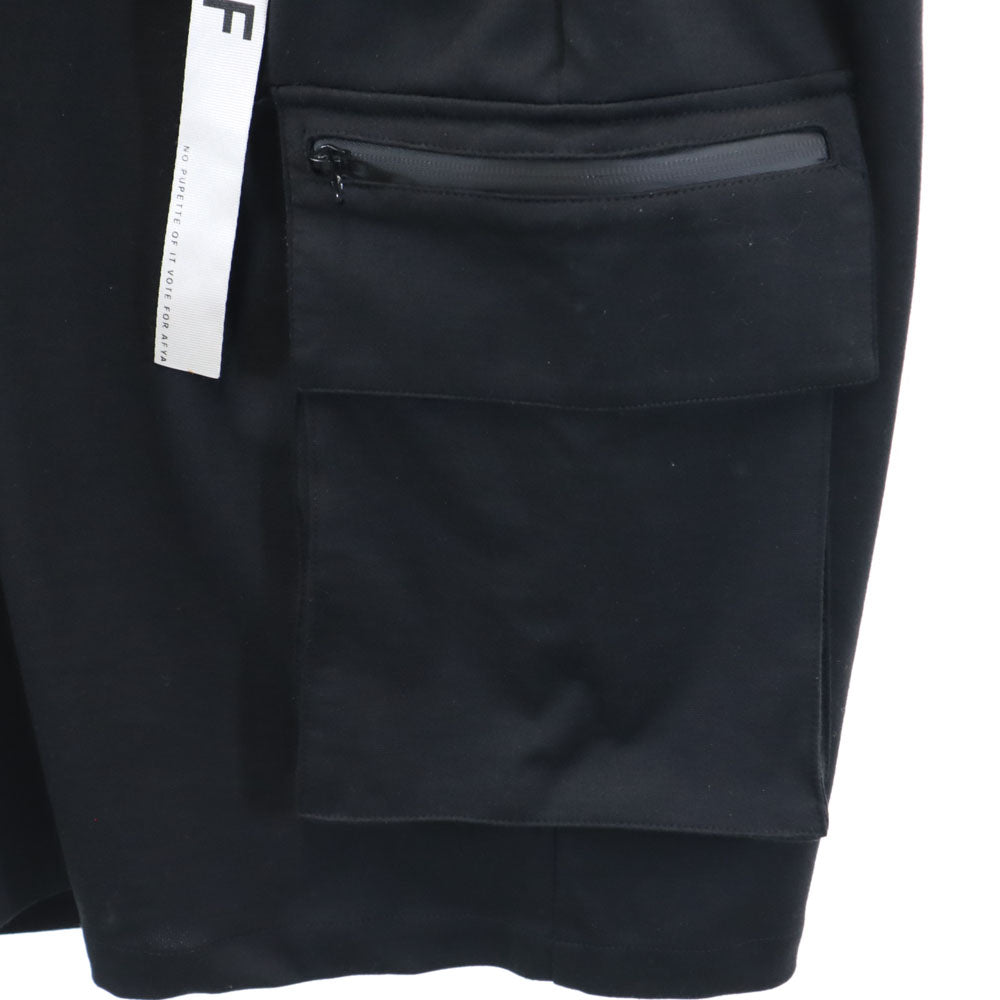 エーエフワイエフ スウェット カーゴ ハーフパンツ ブラック AFYF メンズ
