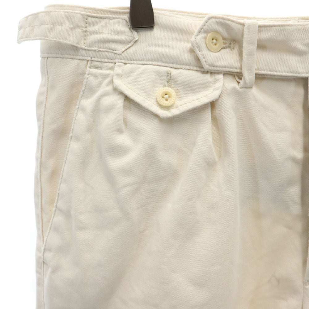ポロバイラルフローレン ショートパンツ W32 ホワイト系 Polo by Ralph Lauren ボタンフライ メンズ