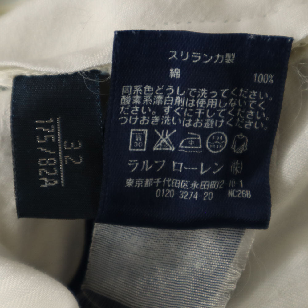 ポロバイラルフローレン ストライプ柄 ショートパンツ W32 ホワイト系 Polo by Ralph Lauren メンズ