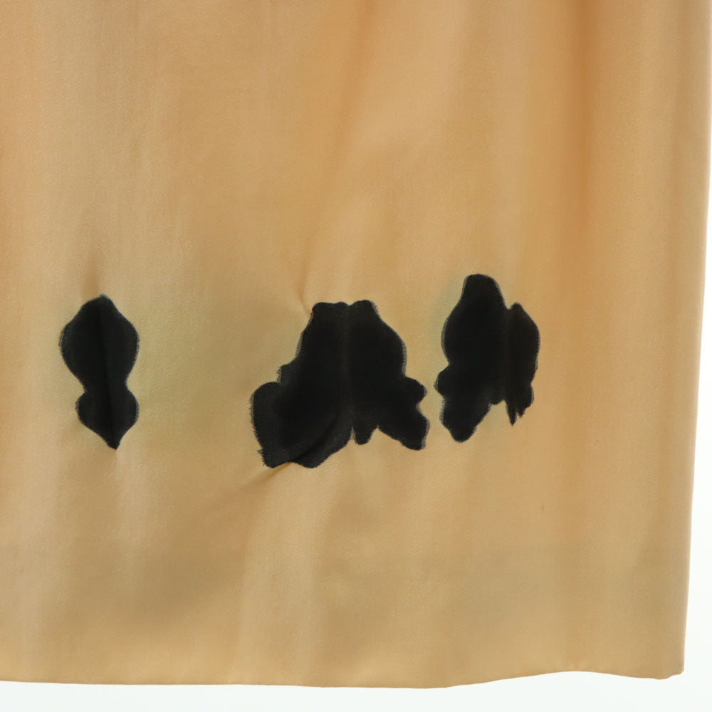 CELINE セリーヌ フランス製 ミモレ丈 タイトスカート 42 ペールオレンジ系 レディース