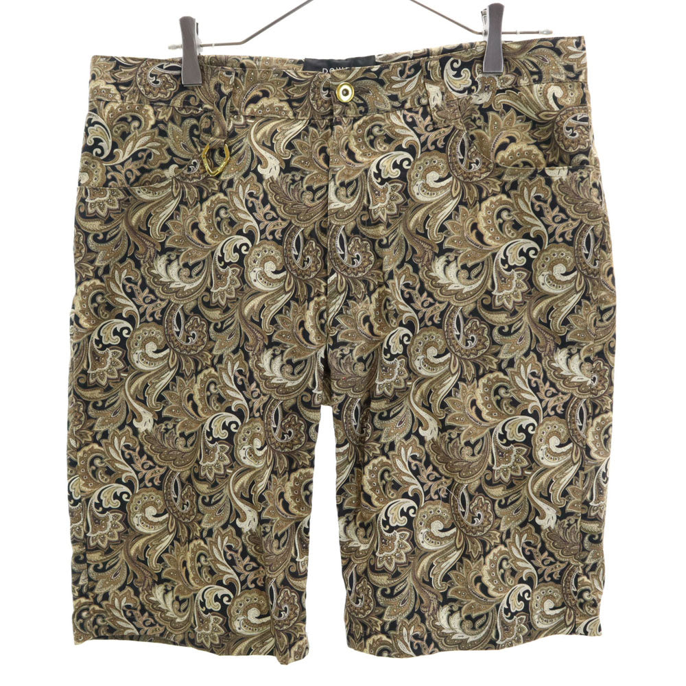 ダブル ペイズリー柄 ショートパンツ 46 ブラウン系 DOWBL メンズ