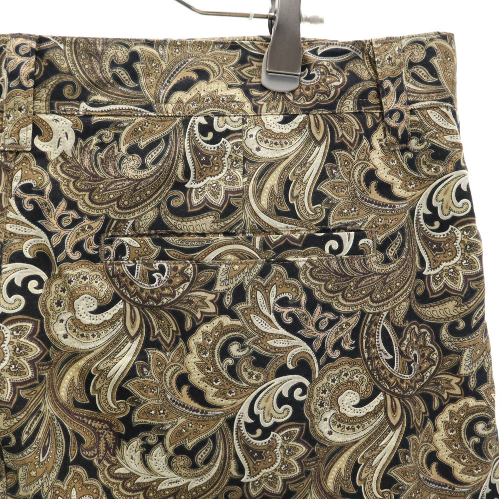 ダブル ペイズリー柄 ショートパンツ 46 ブラウン系 DOWBL メンズ