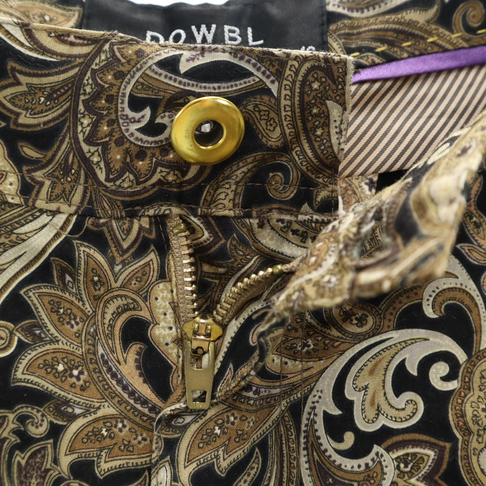 ダブル ペイズリー柄 ショートパンツ 46 ブラウン系 DOWBL メンズ
