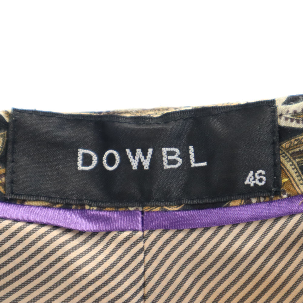 ダブル ペイズリー柄 ショートパンツ 46 ブラウン系 DOWBL メンズ