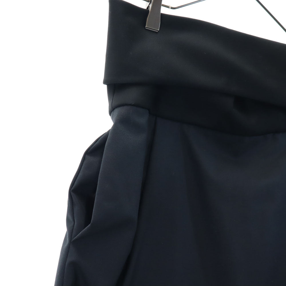 YVES SAINT LAURENT イヴサンローラン 80s 90s フランス製 シルクブレンド オールド ミディ丈 スカート 36 ブラック レディース