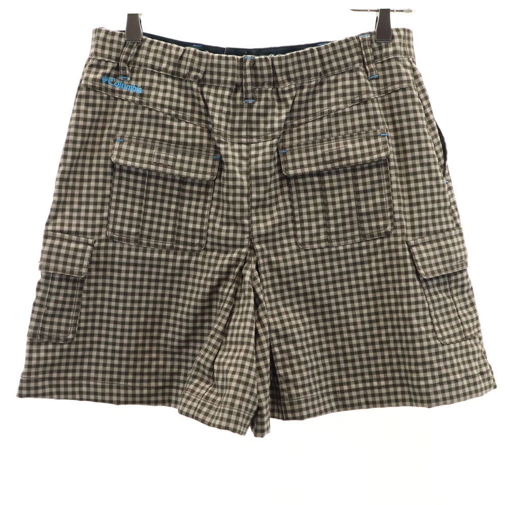 コロンビア アウトドア チェック柄 カルガリークリークキュロット ショートパンツ M ブラウン Columbia レディース