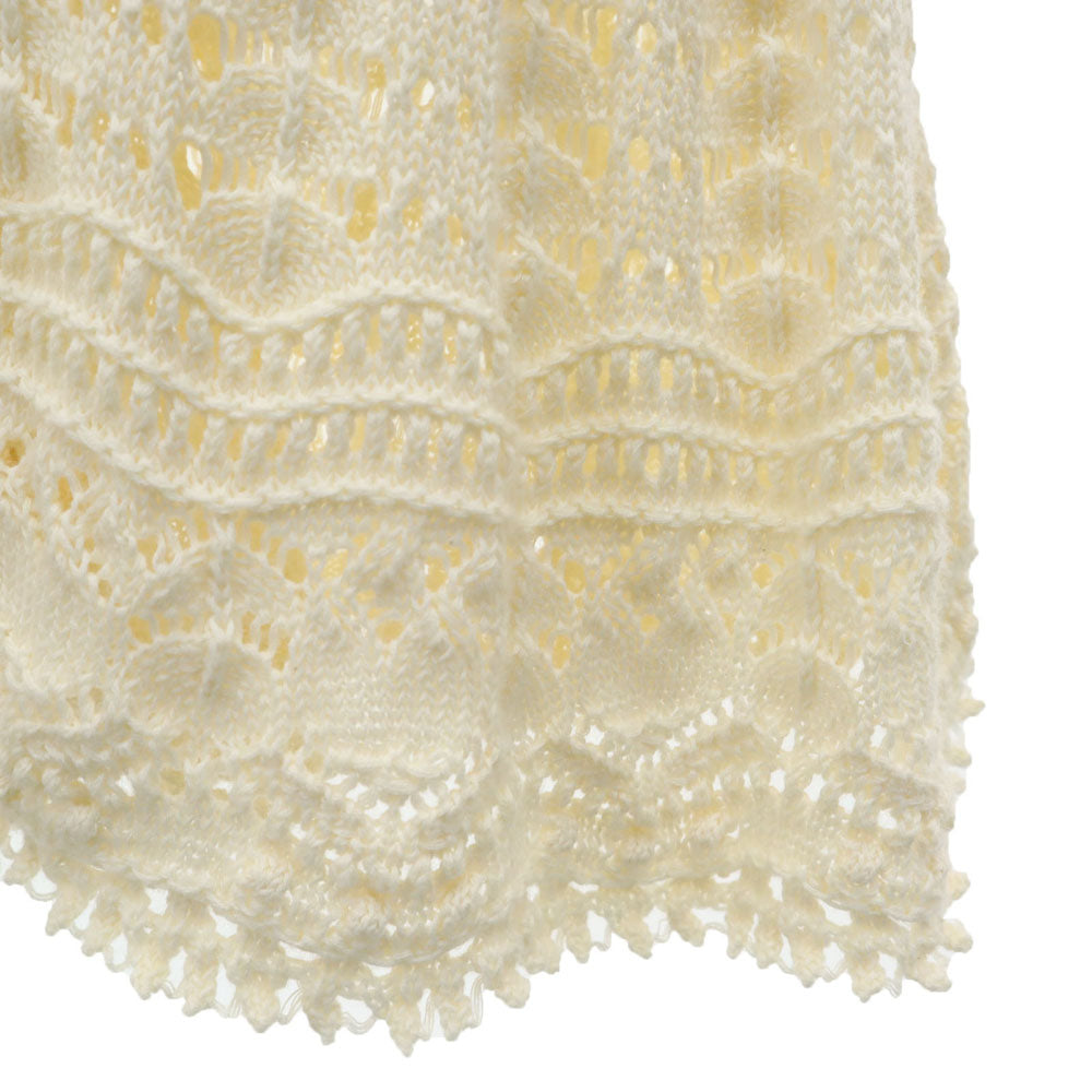 furfur ファーファー リネンブレンド ニット ロングスカート F アイボリー系 ウエストゴム レディース