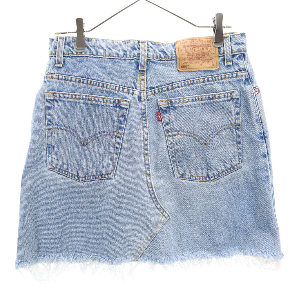 リーバイス ミニ丈 リメイク カットオフ デニムスカート M Levi's レディース