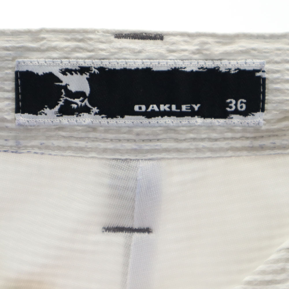 オークリー ボーダー柄 ショートパンツ w36 グレー系 OAKLEY ビックサイズ メンズ