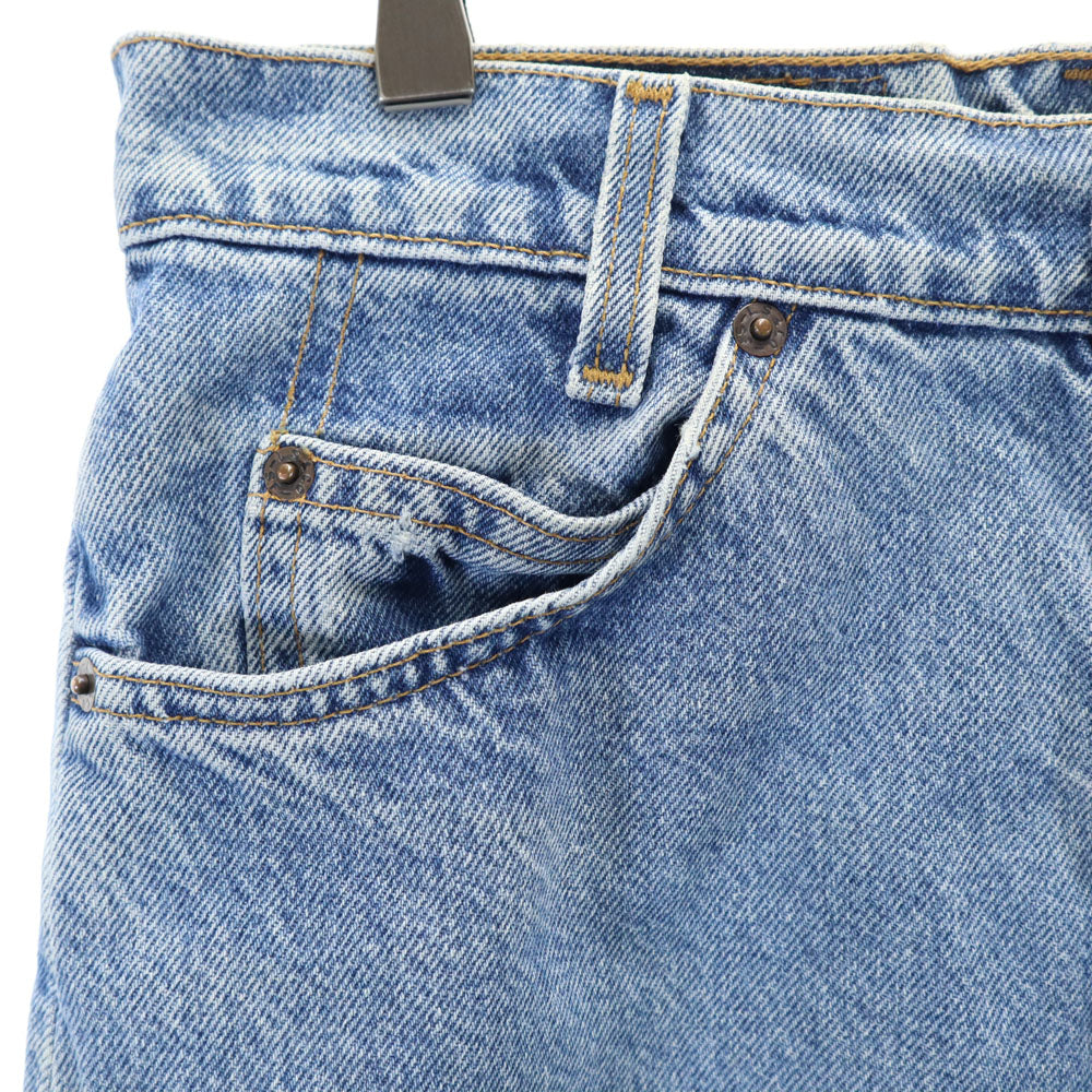 リーバイス 90s 550 オールド ミディ丈 デニムスカート W29 アイスブルー Levi's レディース