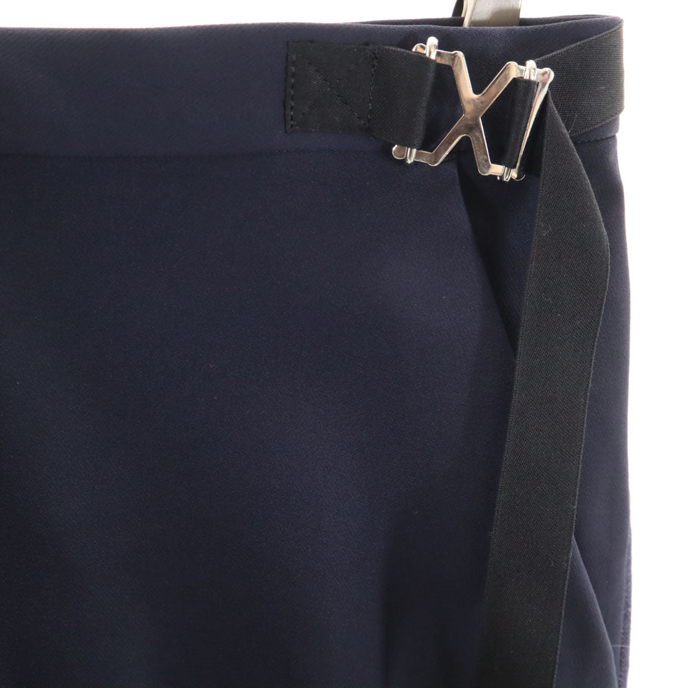 β ベータ 日本製 ロング丈 ストレッチ切替 デニムスカート 9 ネイビー レディース