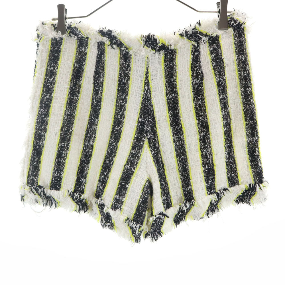 MSGM エムエスジーエム イタリア製 ストライプ柄 ツイード ショートパンツ 40 ホワイト 他 メンズ