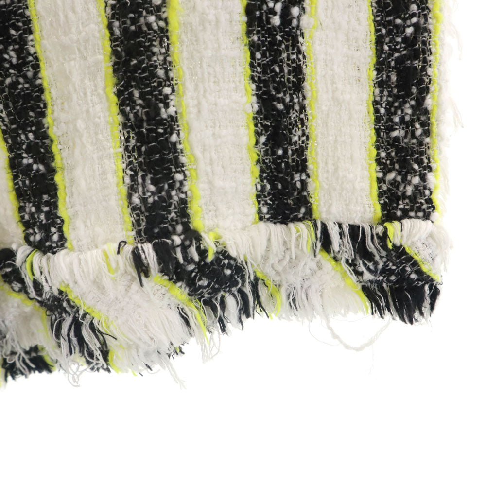 MSGM エムエスジーエム イタリア製 ストライプ柄 ツイード ショートパンツ 40 ホワイト 他 メンズ