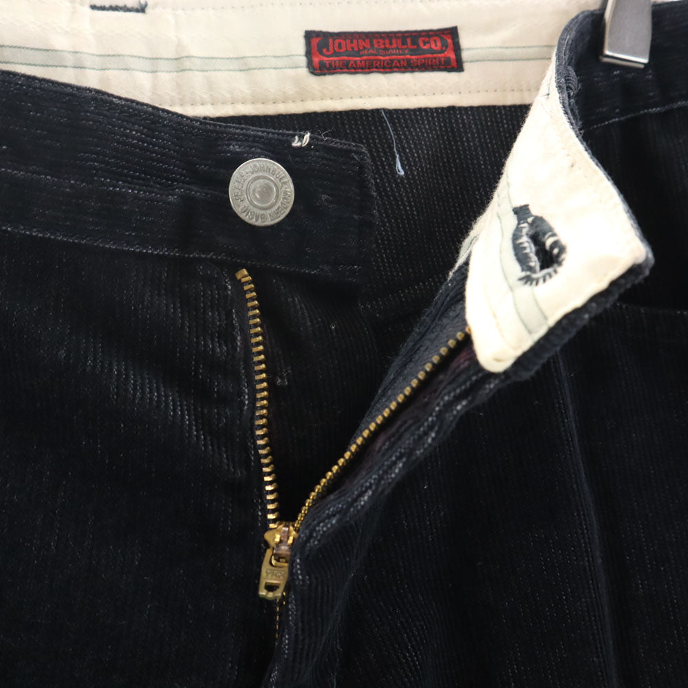 Johnbull ジョンブル コーデュロイ ハーフパンツ L ブラック メンズ
