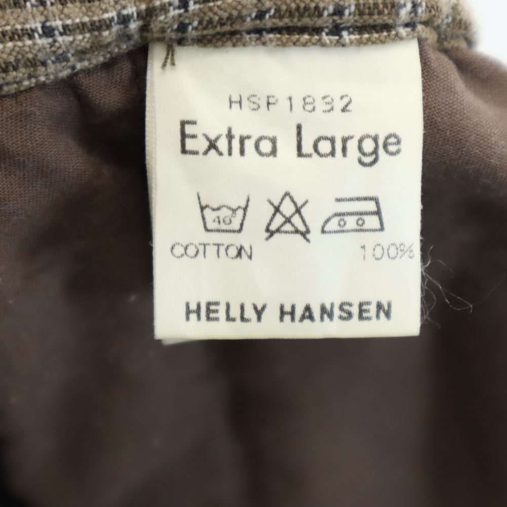 ヘリーハンセン チェック柄 ハーフパンツ XL ブラウン HELLY HANSEN メンズ