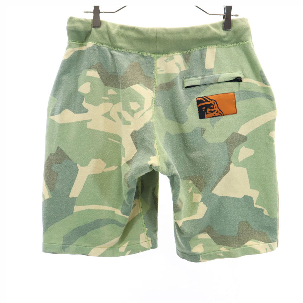 エクストララージ カモフラ柄 スウェット ハーフパンツ L グリーン系 XLARGE 迷彩 ショート メンズ