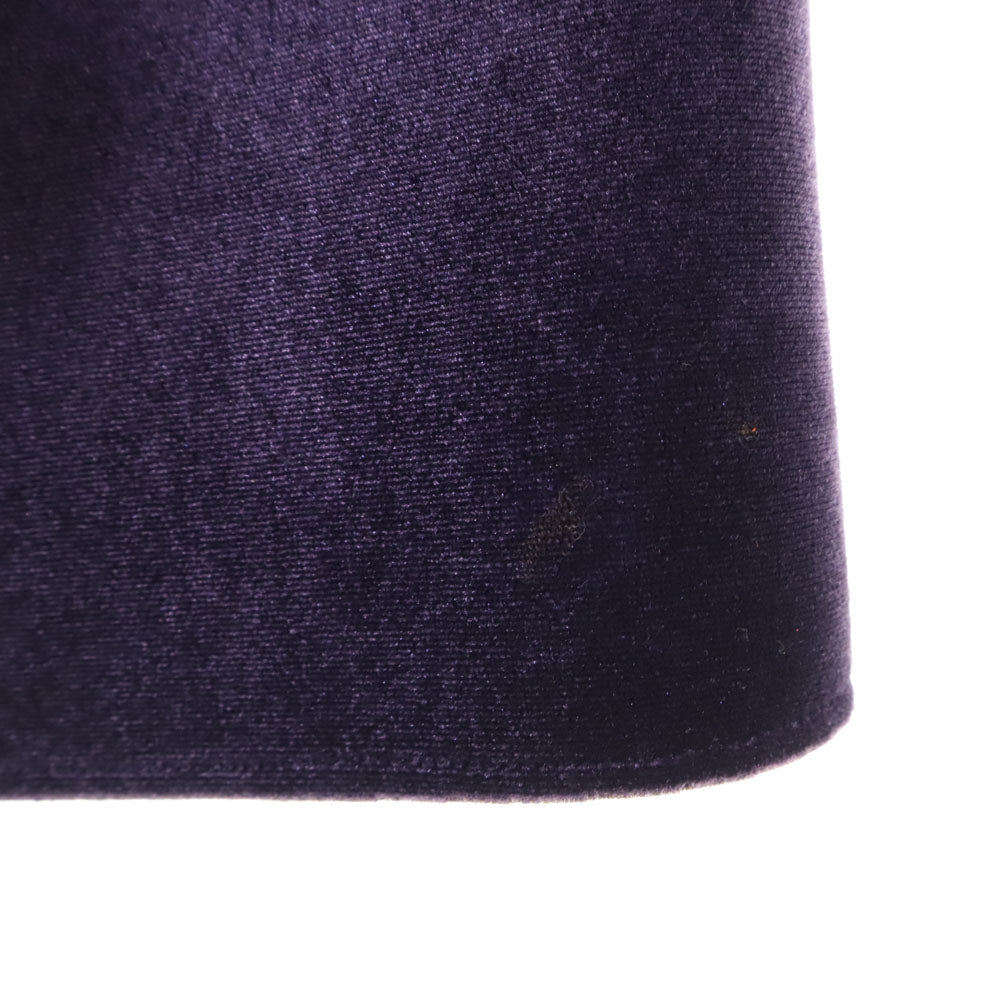 エンポリオアルマーニ イタリア製 ベルベット調 ミニスカート 38 パープル Emporio Armani ベロア レディース