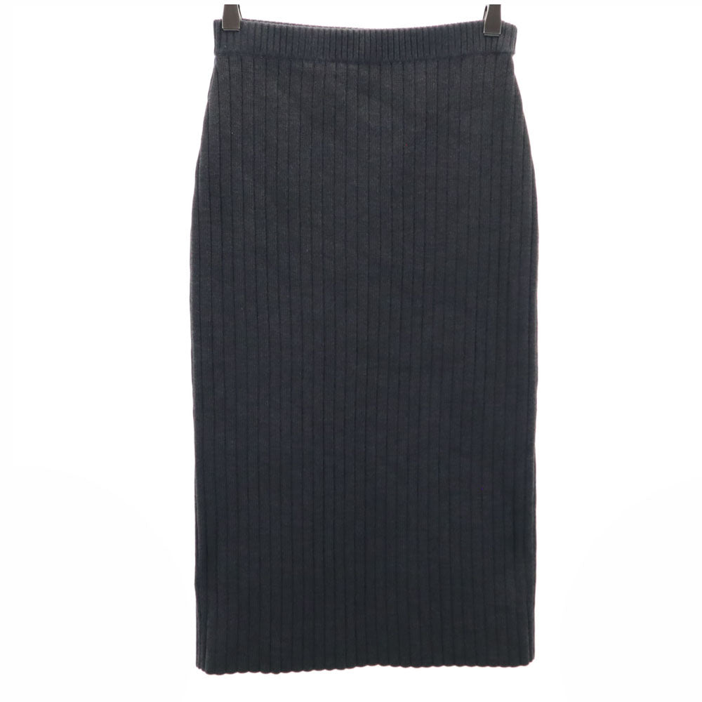 MACKINTOSH PHILOSOPHY マッキントッシュフィロソフィー 三陽商会 ウールブレンド ニット ミディスカート 36 グレー系 レディース