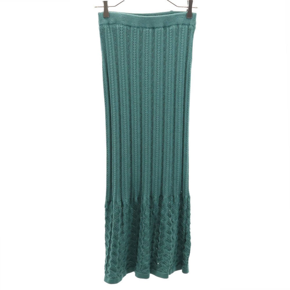 LOVELESS ラブレス ニット ロングスカート 36 グリーン系 レディース